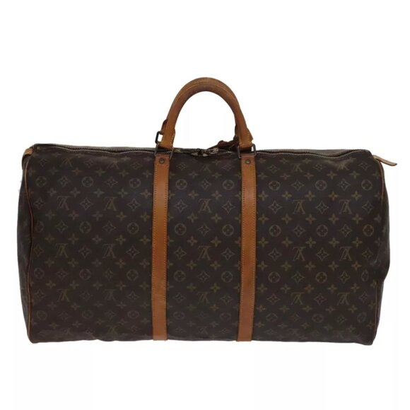 LOUIS VUITTON Monogram Keepall 60 Boston Bag M41422 LV Auth 105538 - Picture 4 of 16